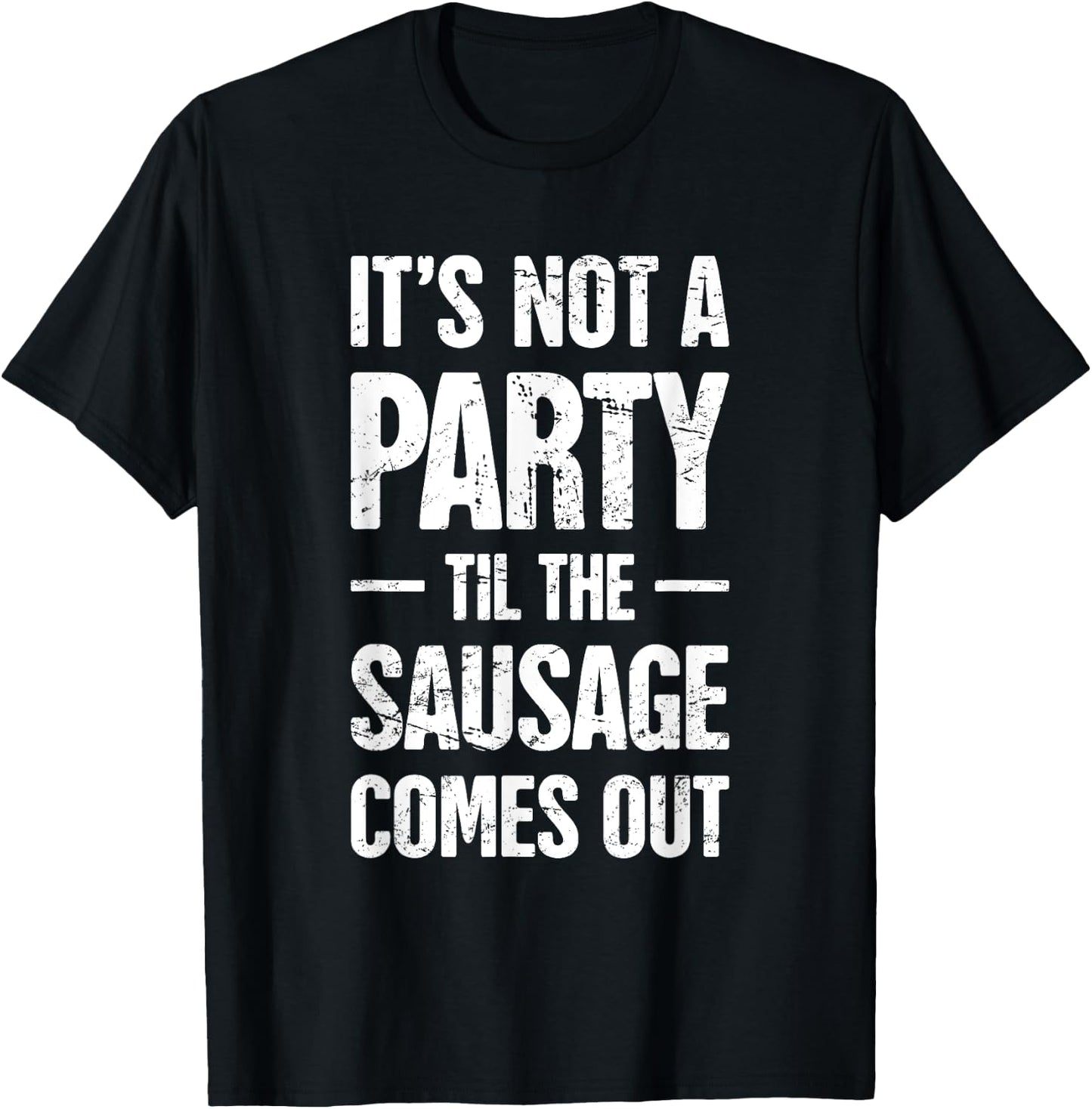 Smoked Meats / Distressed Funny Sausage Making T-Shirt - T-Shirt | Black