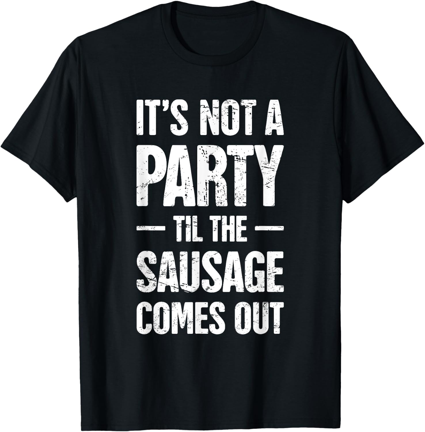 Smoked Meats / Distressed Funny Sausage Making T-Shirt - T-Shirt | Black