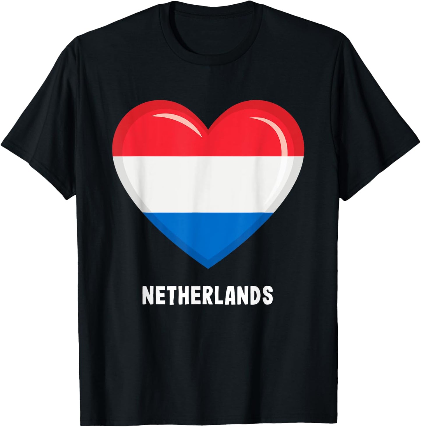 Dutch Flag Jersey | Dutch T-Shirt - T-Shirt | Black