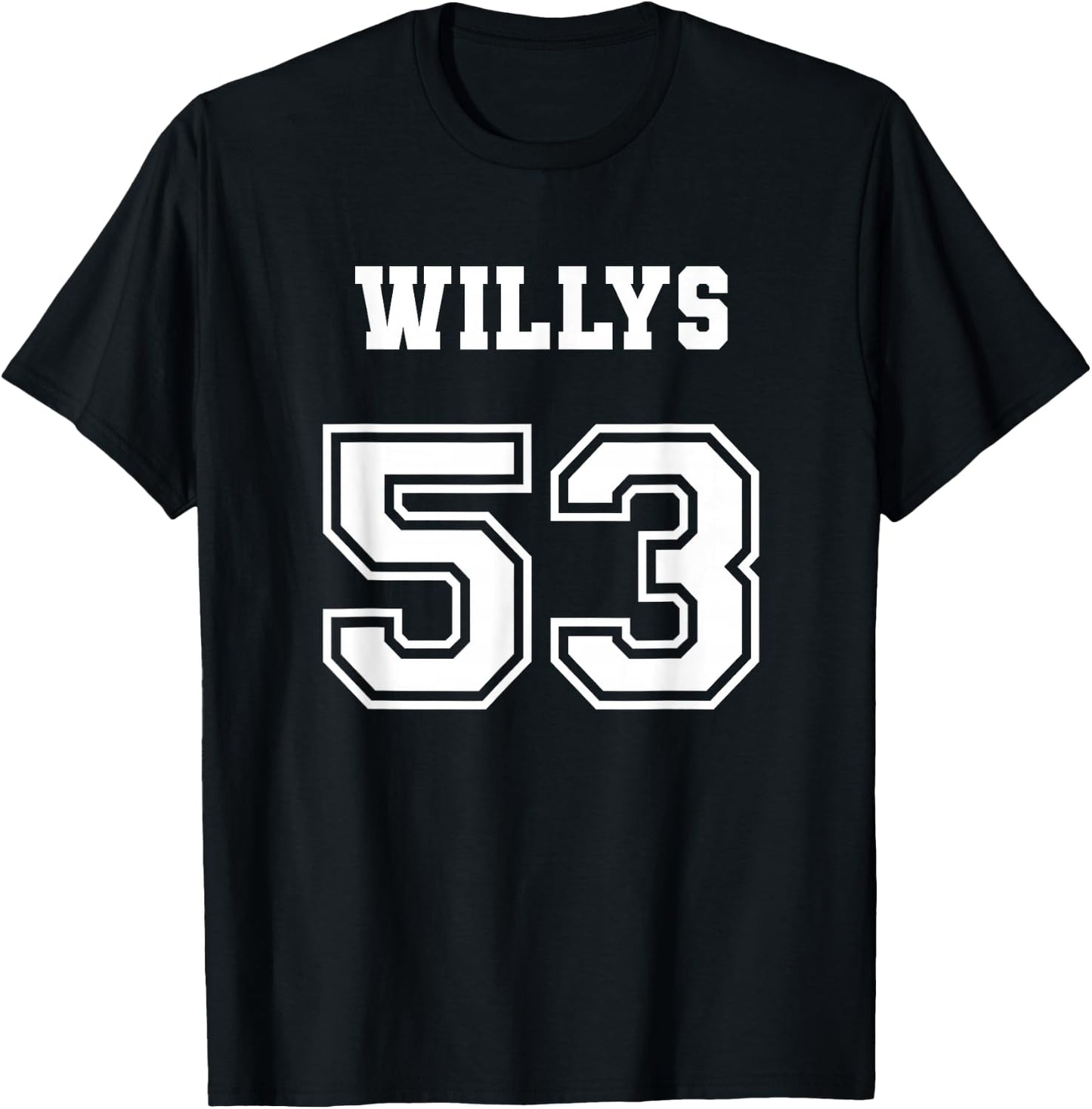 Jersey Style 53 1953 Willys 4x4 Vintage MB Army Truck Car T-Shirt - T-Shirt | Black