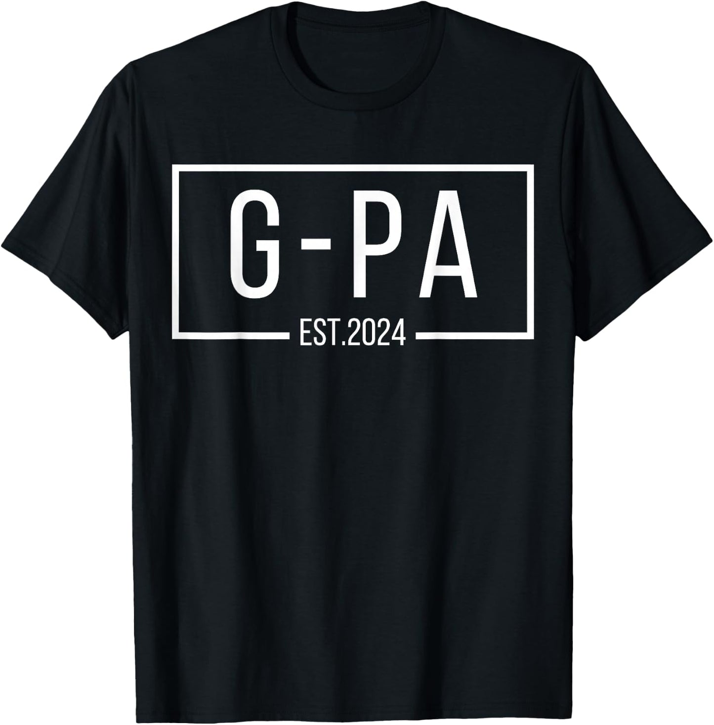 G-pa Est. 2024 Expect Baby 2024, Proud Father 2024 New G-pa T-Shirt - T-Shirt | Black