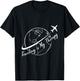 Traveling Lover Travel Cute Traveling Is My Therapy Airplane T-Shirt - T-Shirt | Black