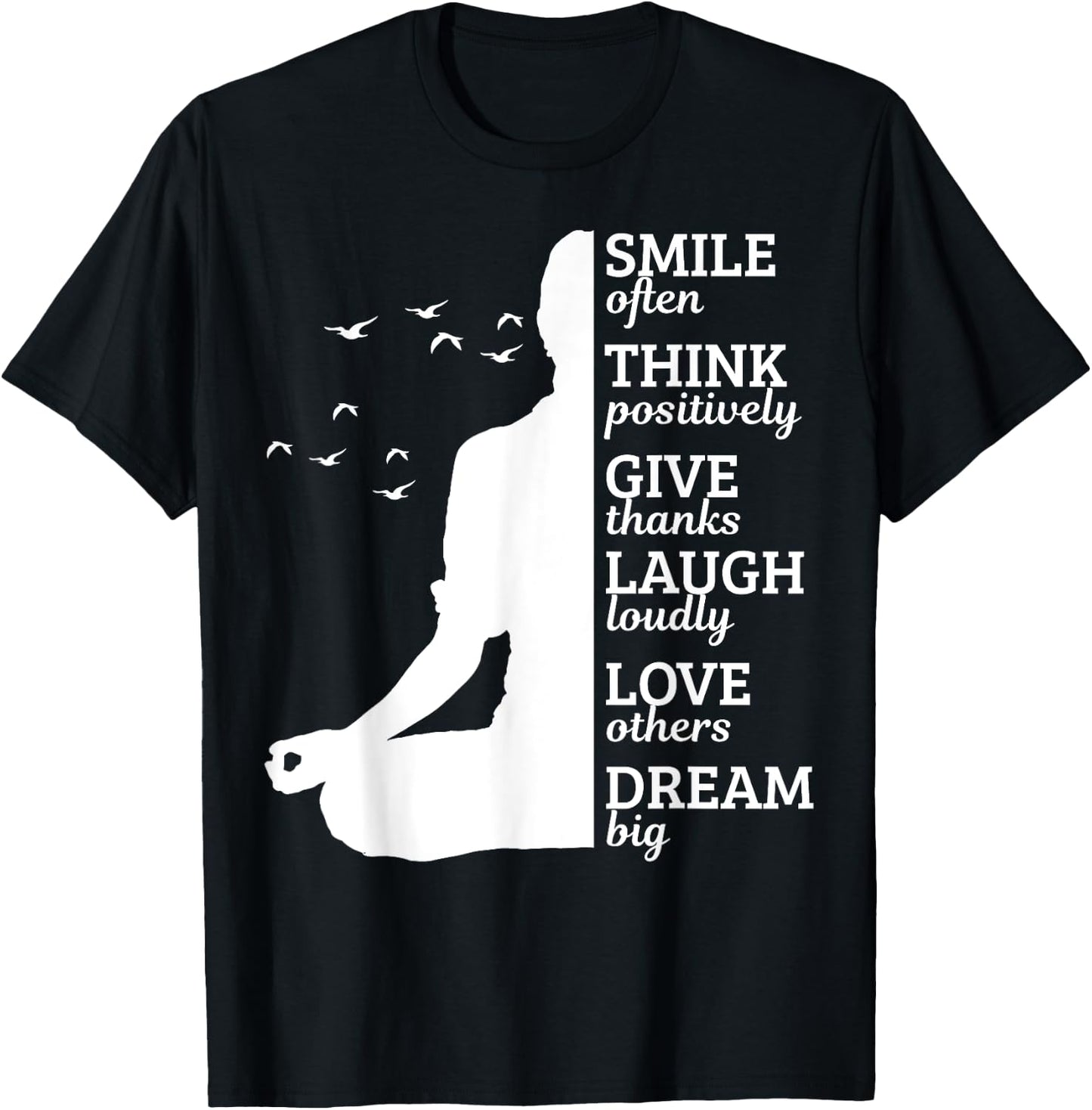 Yoga Apparel Co. Meditation Yoga Buddhism Spiritual Saying Gift T-Shirt - T-Shirt | Black