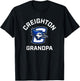 Creighton University Bluejays Arched Grandpa T-Shirt - T-Shirt | Black