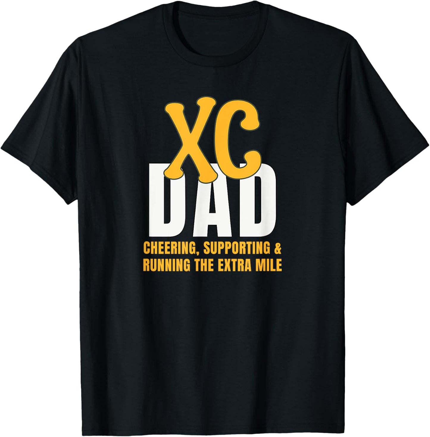 Cross Country Dad XC Running T-Shirt - T-Shirt | Black