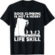 Funny Rock Climber Gift Women Cool Zombie Climbing T-Shirt - T-Shirt | Black