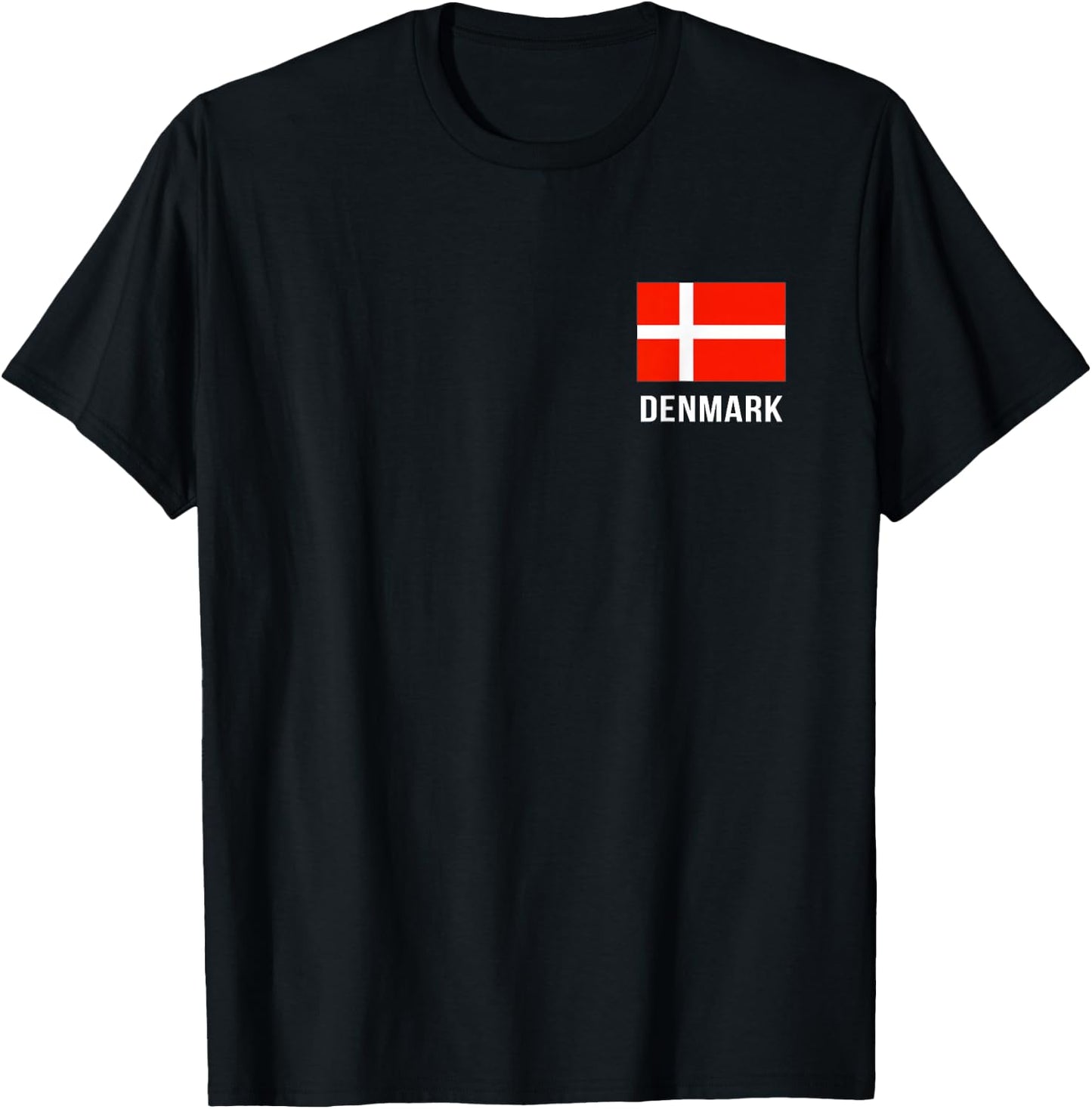 Denmark Flag Shirt | Danish T-Shirt - T-Shirt | Black