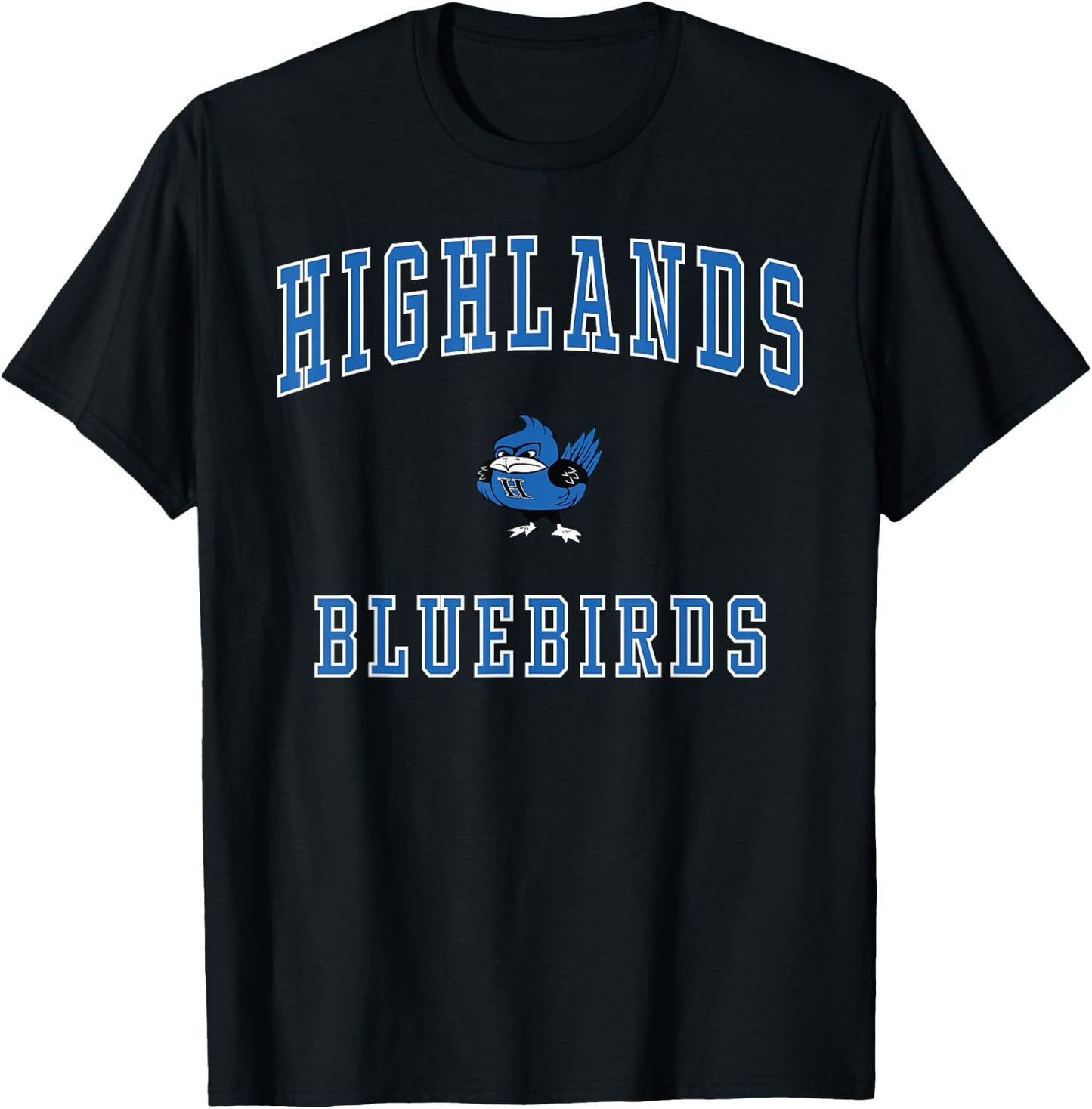 Highlands High School Bluebirds T-Shirt - T-Shirt | Black