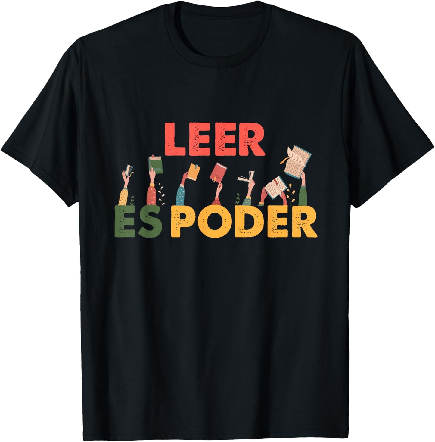 Spanish Reading Book Lover Teacher Maestra Leer Es Poder Women T-Shirt - T-Shirt | Black