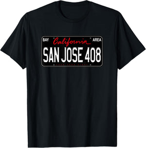 San Jose 408 Shirt, Shark City,Hella San Jose, Shark Tank SJ T-Shirt - T-Shirt | Black