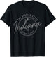 Indiana The Hoosier State Est. 1816 Patriotic Pride Indiana T-Shirt - T-Shirt | Black