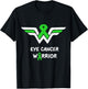 Eye Cancer Awareness Warrior Support Green Ribbon Gifts T-Shirt - T-Shirt | Black