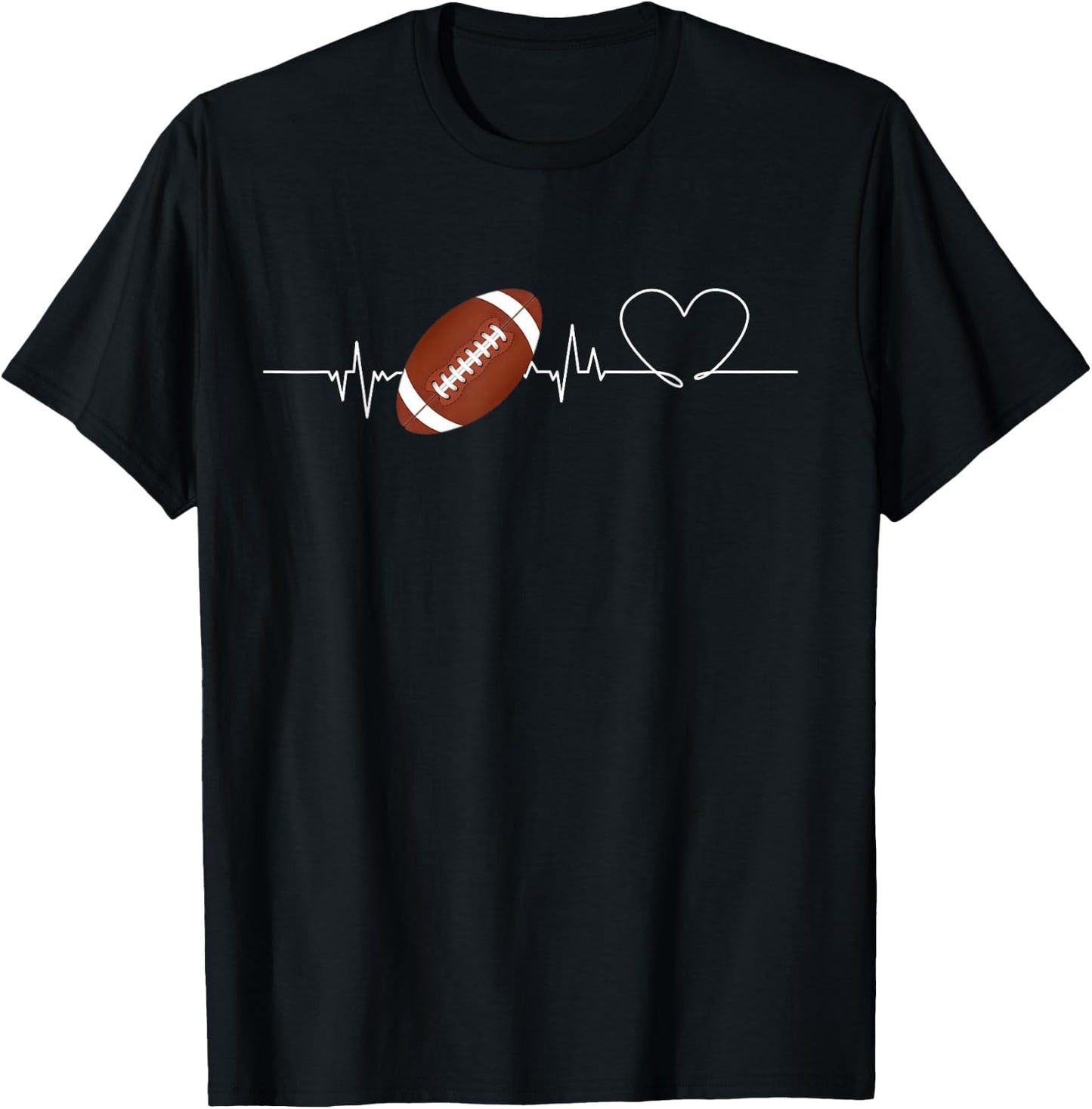 Love American football Shirt football Lovers for T-Shirt - T-Shirt | Black