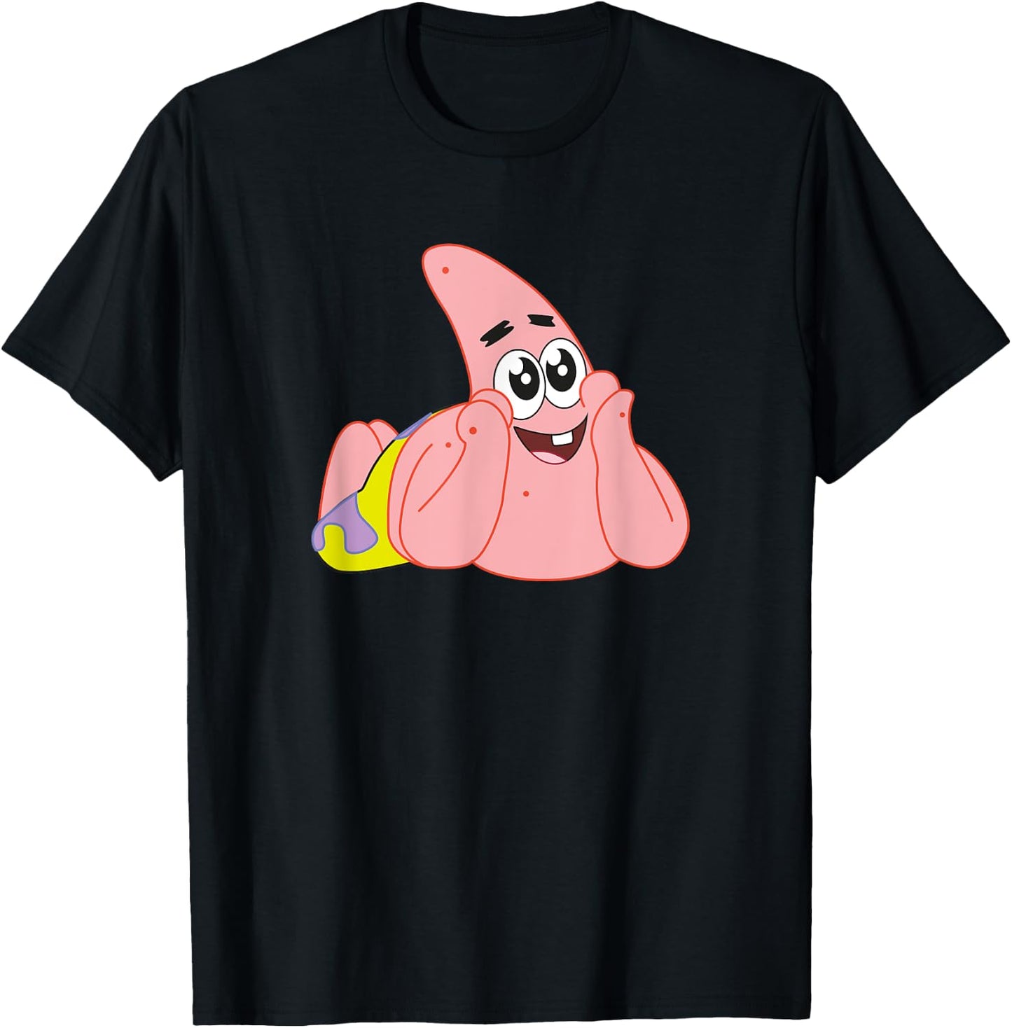 Mademark x SpongeBob SquarePants - Patrick Star - Feelin' Cute T-Shirt - T-Shirt | Black
