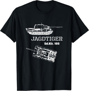Tank destroyer Jagd Tiger Sd.Kfz. 186 German Wehrmacht WW 2 T-Shirt - T-Shirt | Black