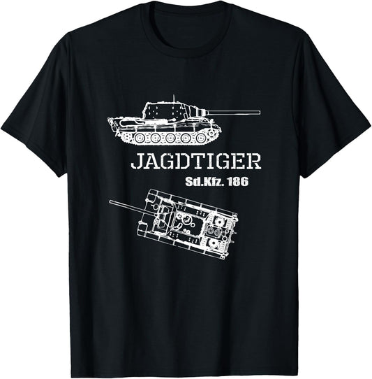 Tank destroyer Jagd Tiger Sd.Kfz. 186 German Wehrmacht WW 2 T-Shirt - T-Shirt | Black