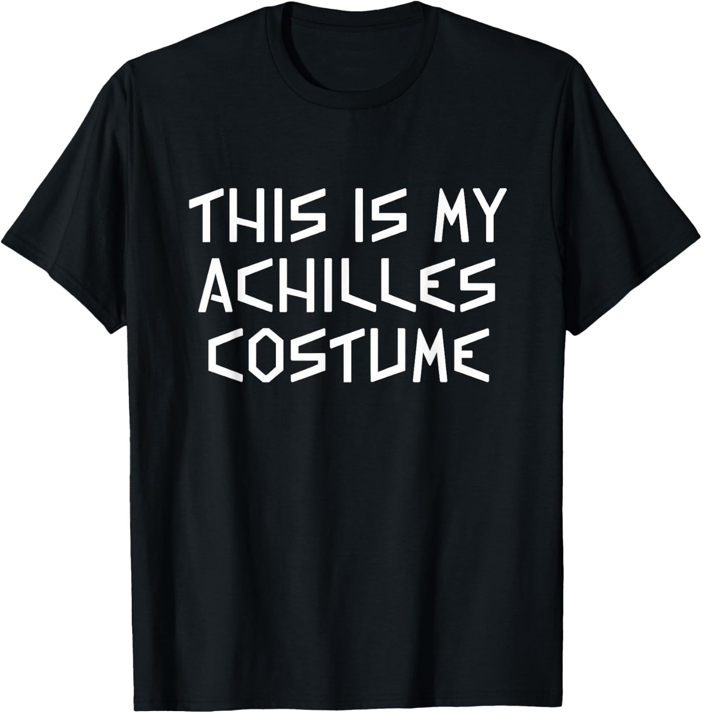 This Is My Achilles Halloween Costume Simple Last Minute T-Shirt - T-Shirt | Black