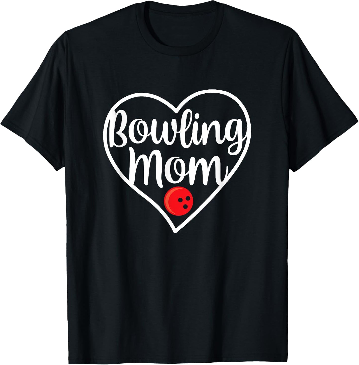 Bowling Mom Bowling Team Players Sports Mom Bowler T-Shirt - T-Shirt | Black