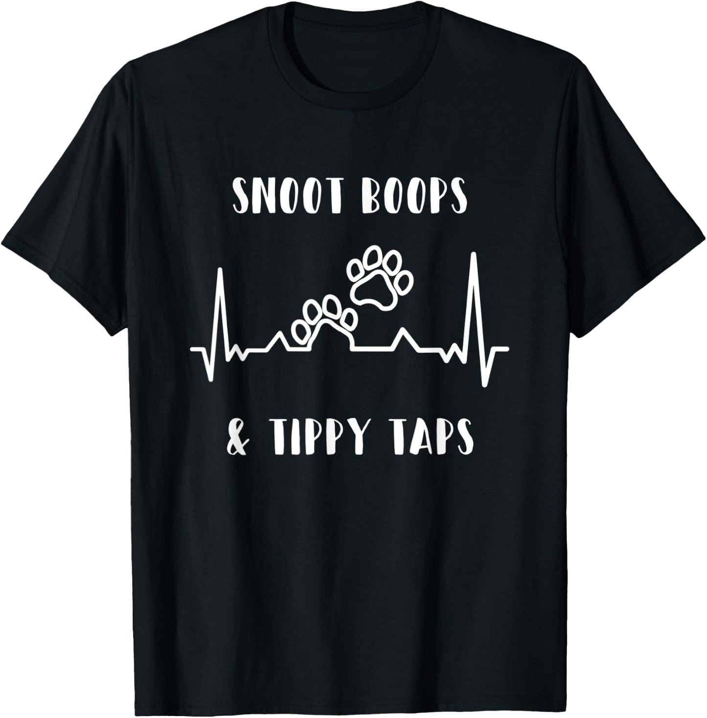 Dog Lovers Shirt, Snoot Boops, Funny Animal Quote T-Shirt - T-Shirt | Black