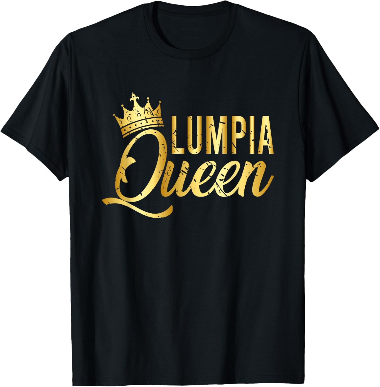 Lumpia Queen Manila Philippines T-Shirt - T-Shirt | Black