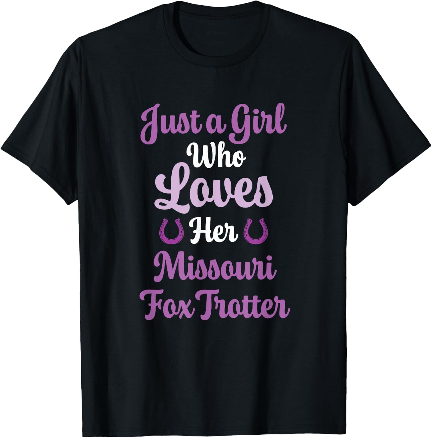Missouri Fox Trotter Horse Gift Women: Missouri Fox Trotter T-Shirt - T-Shirt | Black