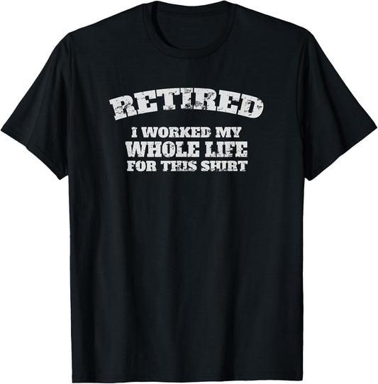 Humor Retired 2023 Funny Retirement Design Men T-Shirt - T-Shirt | Black