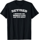 Humor Retired 2023 Funny Retirement Design Men T-Shirt - T-Shirt | Black