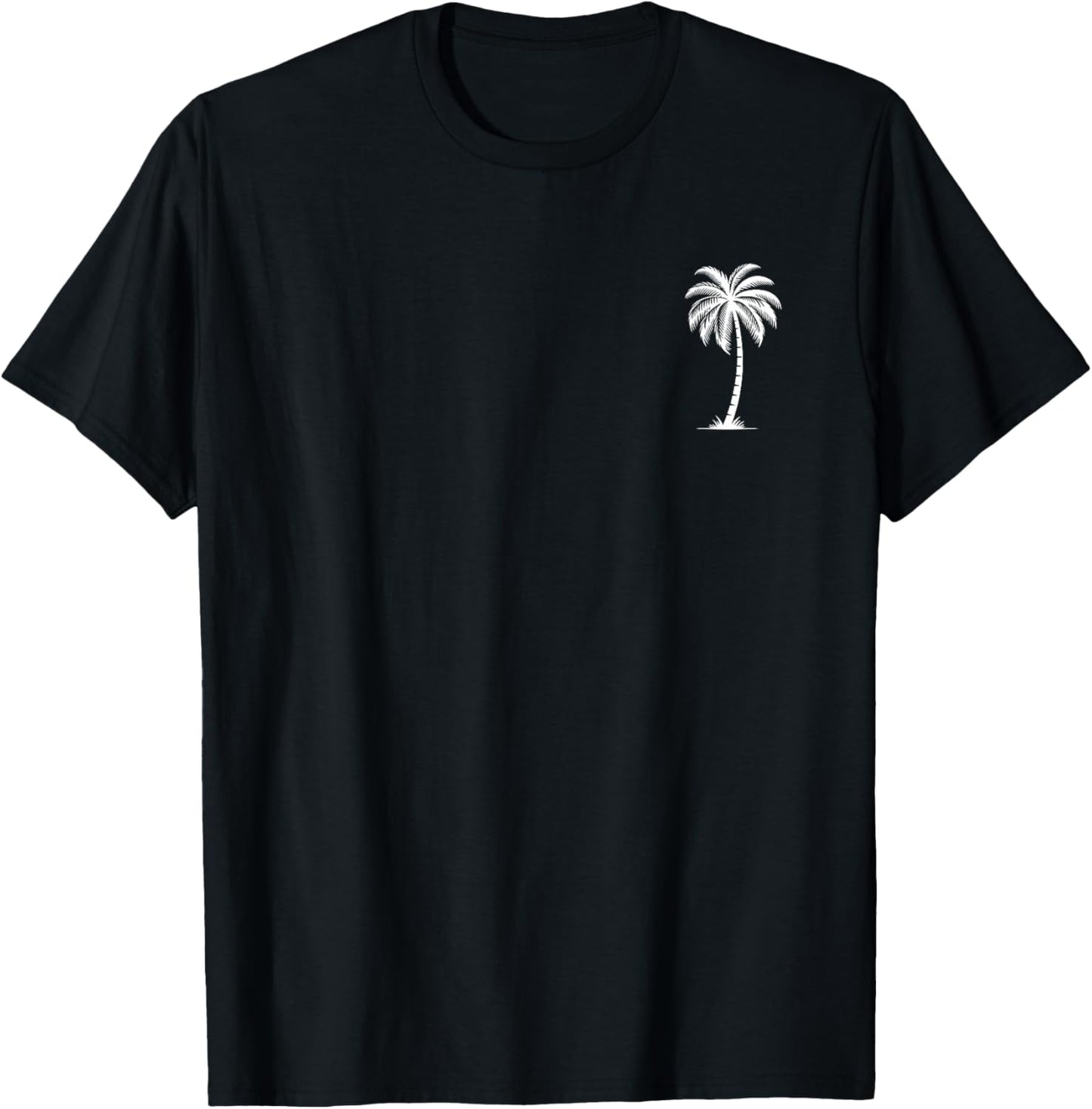 Hawaiian Beach Summer Vacation Women Men Palm Tree T-Shirt - T-Shirt | Black
