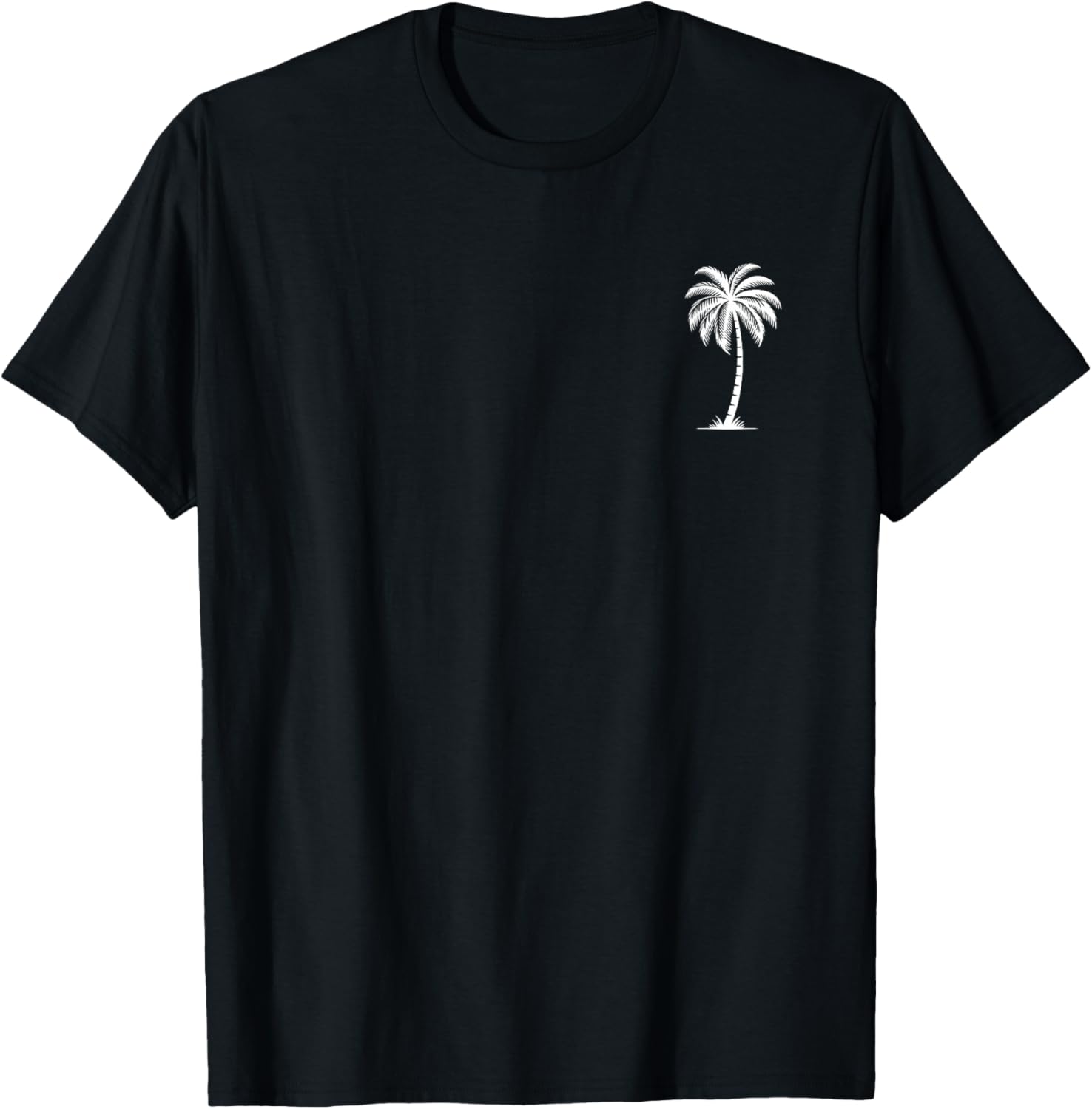 Hawaiian Beach Summer Vacation Women Men Palm Tree T-Shirt - T-Shirt | Black