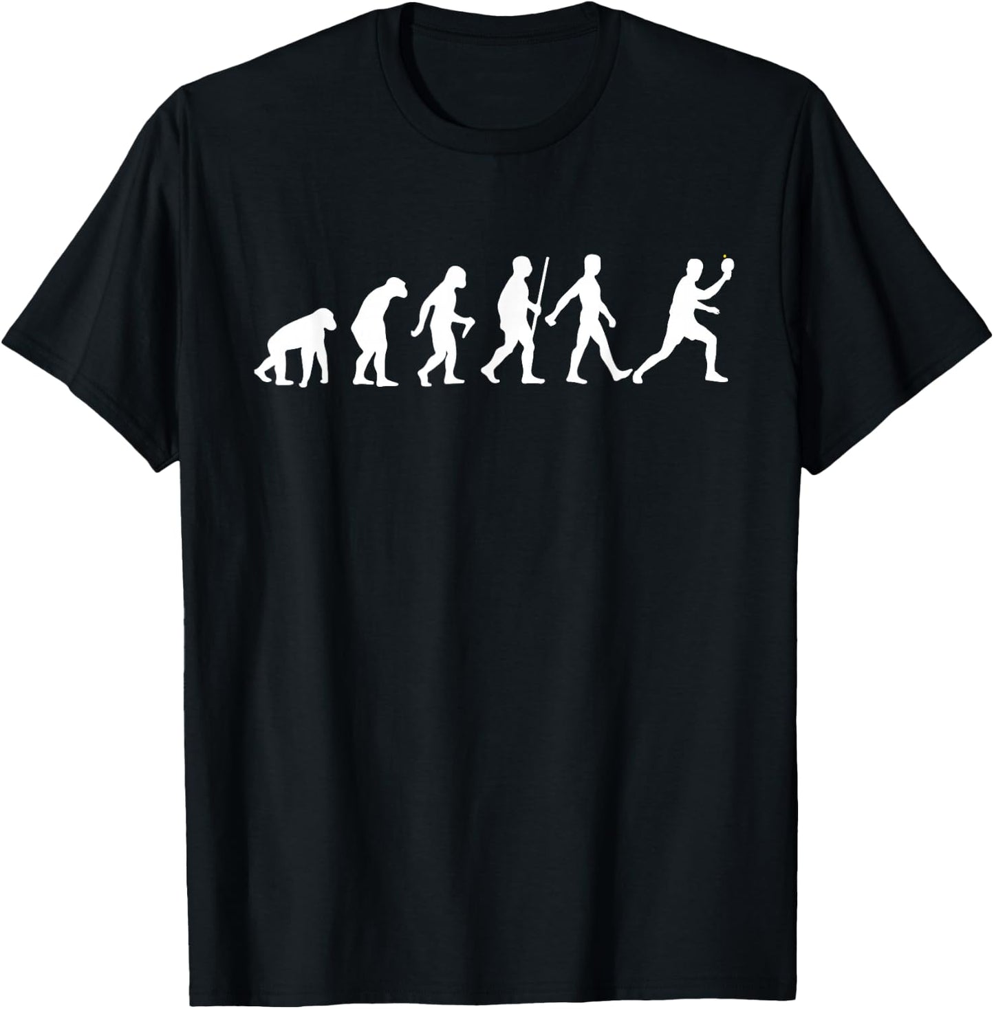 Funny Ping Pong Gift Men Women Table Tennis Player Evolution T-Shirt - T-Shirt | Black