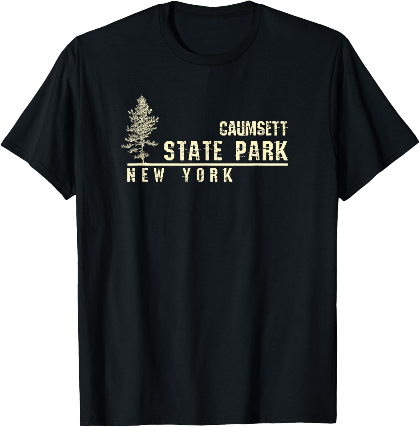NY Souvenir Gift Caumsett State Park T-Shirt - T-Shirt | Black