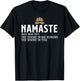 Namaste Definition The Divine In Me Honors The Divine In You T-Shirt - T-Shirt | Black