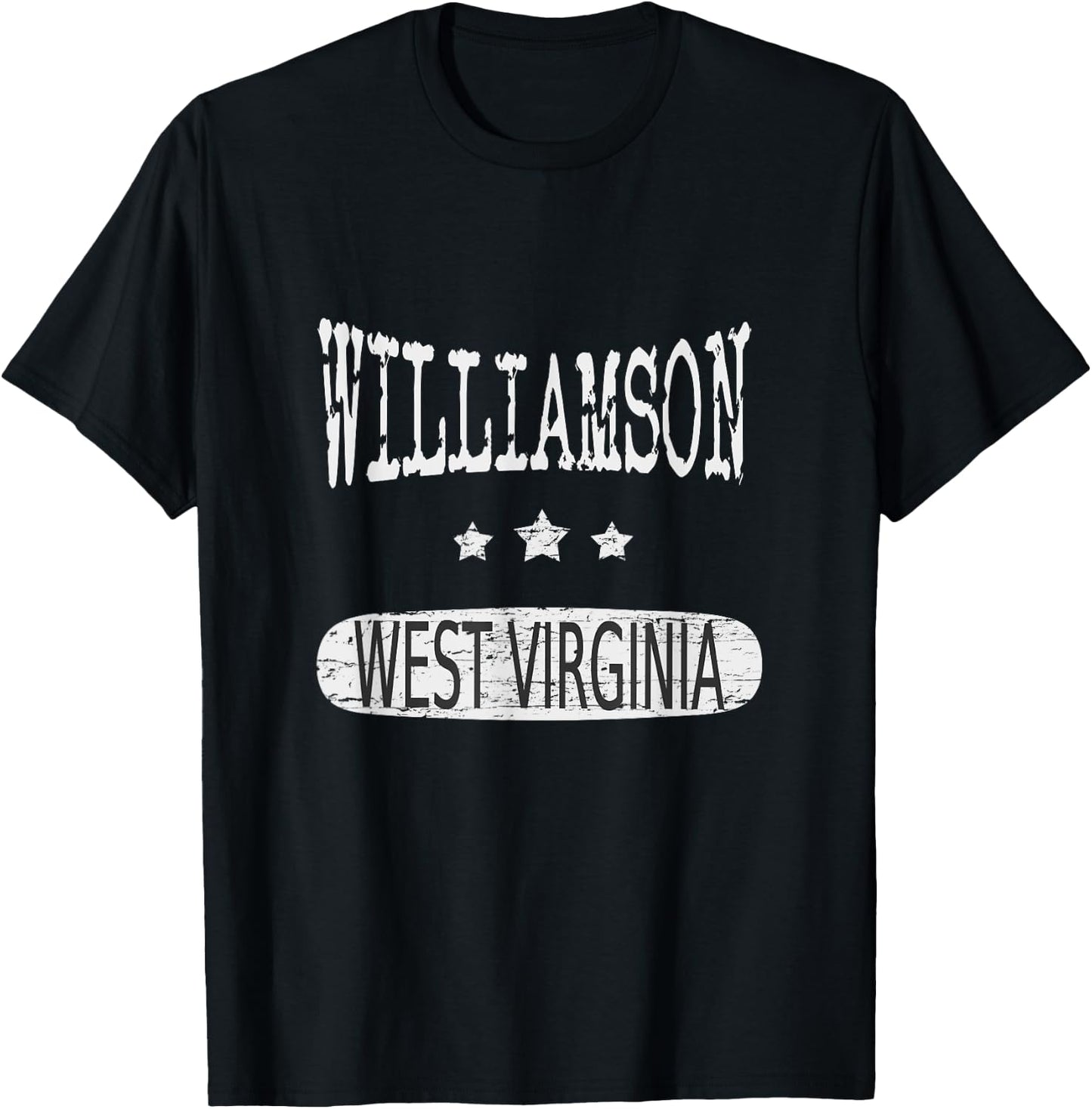 Vintage Williamson West Virginia T-Shirt - T-Shirt | Black