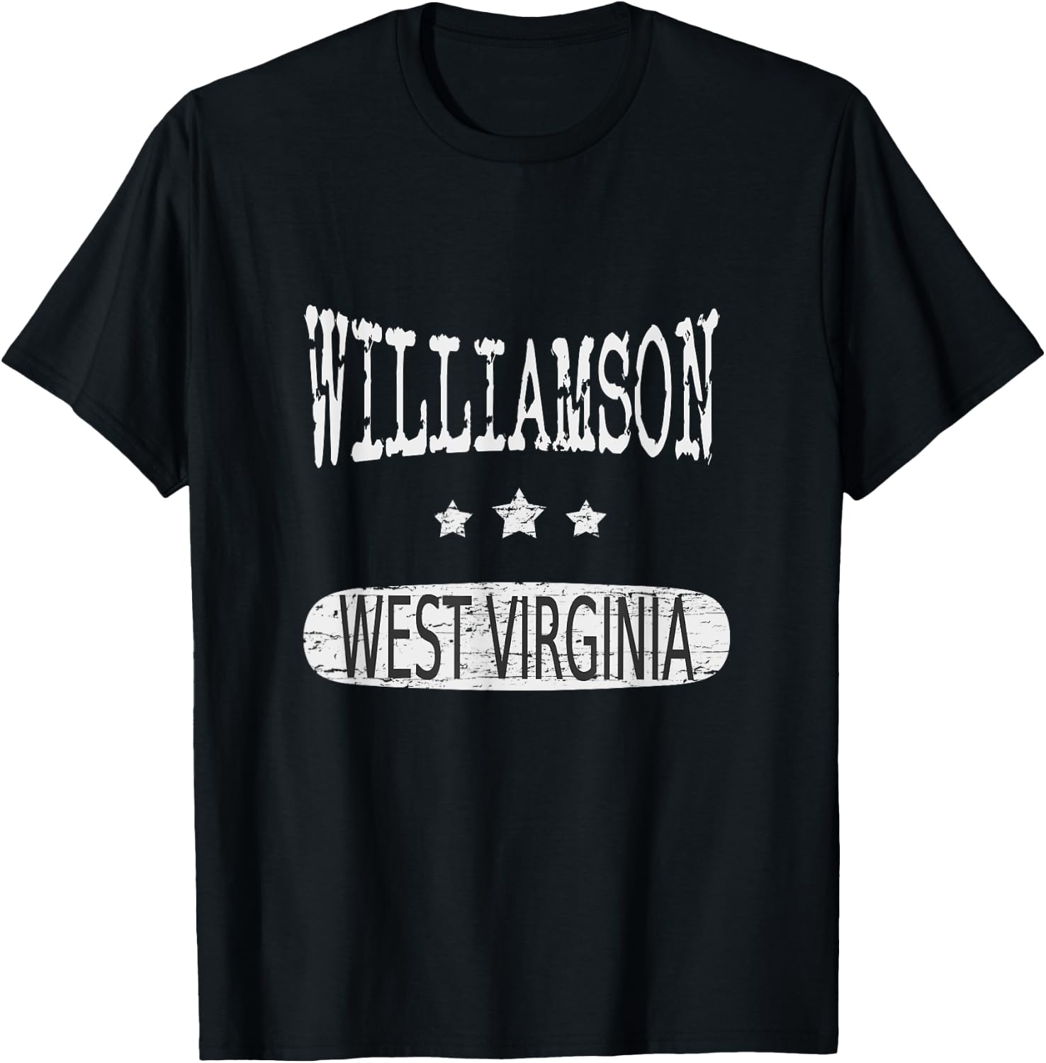 Vintage Williamson West Virginia T-Shirt - T-Shirt | Black