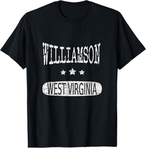 Vintage Williamson West Virginia T-Shirt - T-Shirt | Black