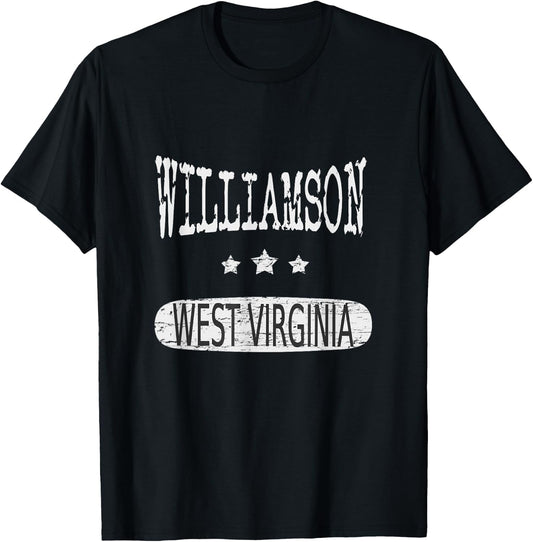Vintage Williamson West Virginia T-Shirt - T-Shirt | Black