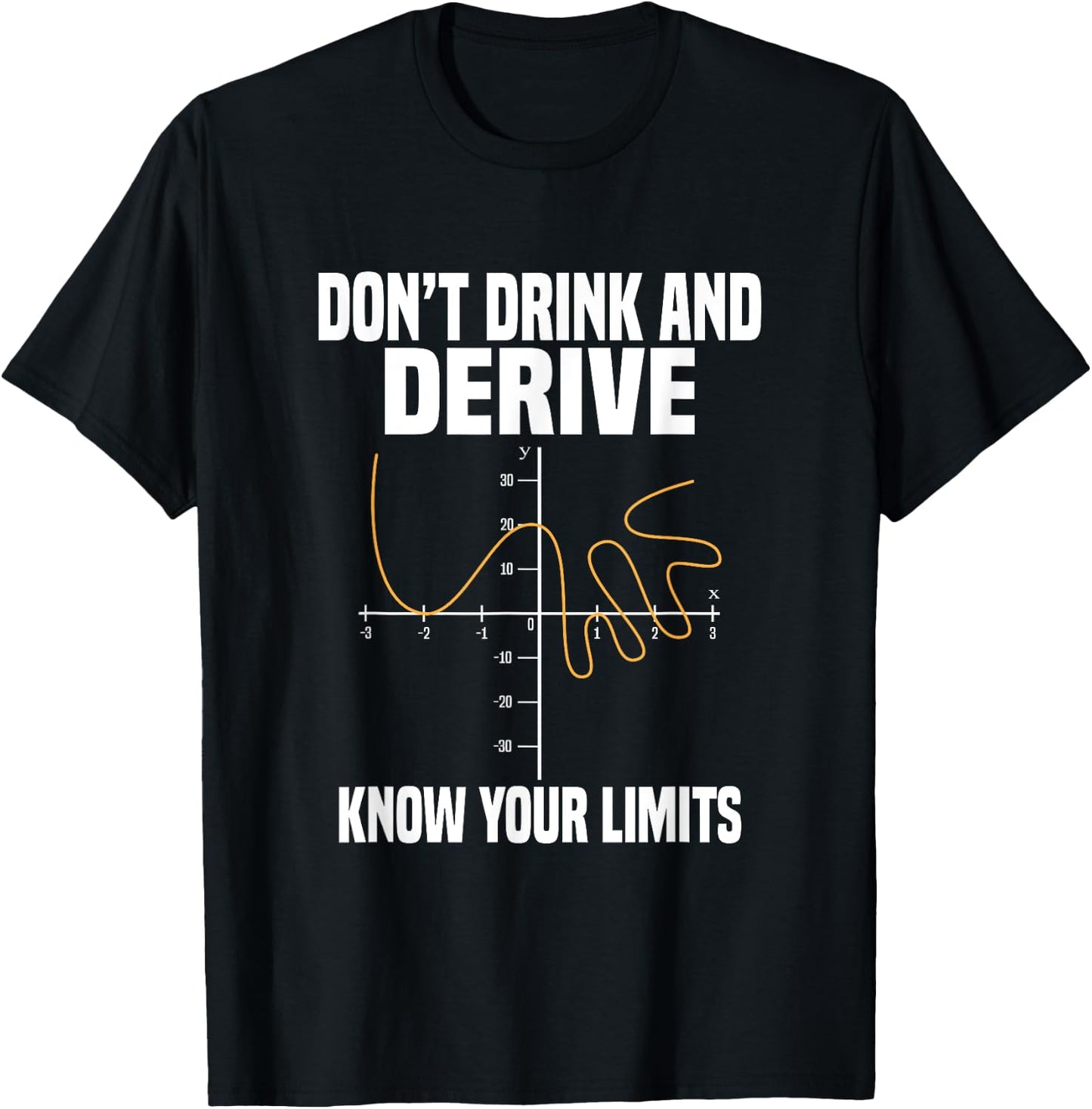 Dont Drink And Derive And Know Your Limit T-Shirt - T-Shirt | Black