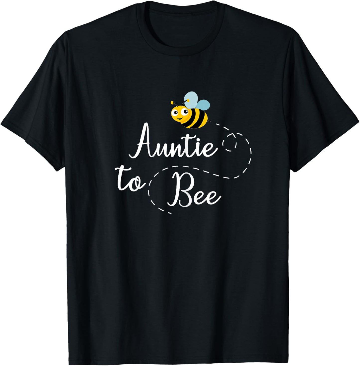 Auntie to Bee , Cute Pregnancy Announcement T-Shirt - T-Shirt | Black