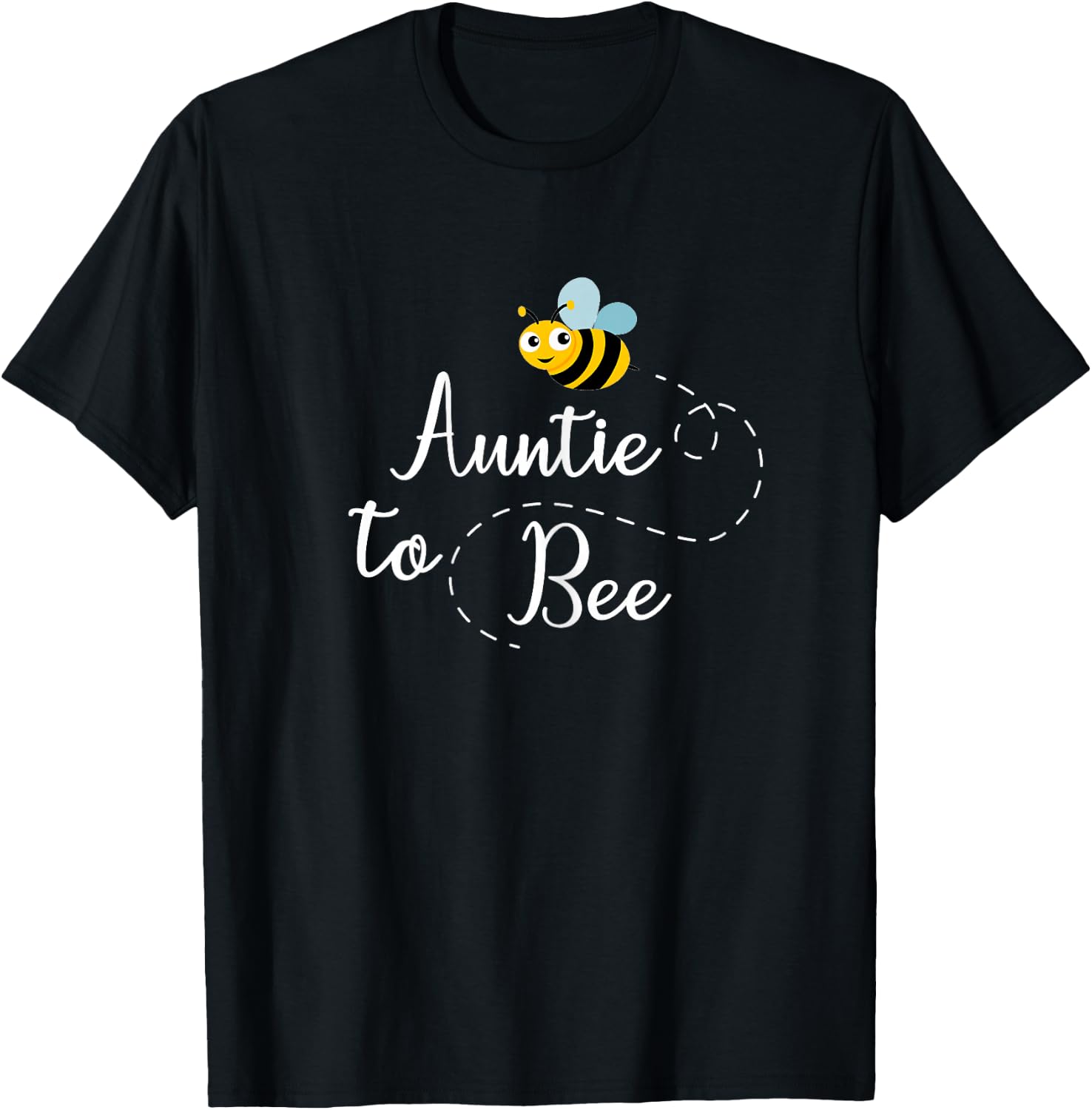 Auntie to Bee , Cute Pregnancy Announcement T-Shirt - T-Shirt | Black