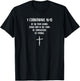 1 Corinthians 16:13 Bible Scripture Christian Cross T-Shirt - T-Shirt | Black
