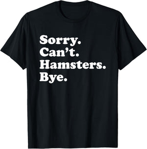 Funny Hamster Gift Women Boys or Girls T-Shirt - T-Shirt | Black