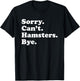 Funny Hamster Gift Women Boys or Girls T-Shirt - T-Shirt | Black
