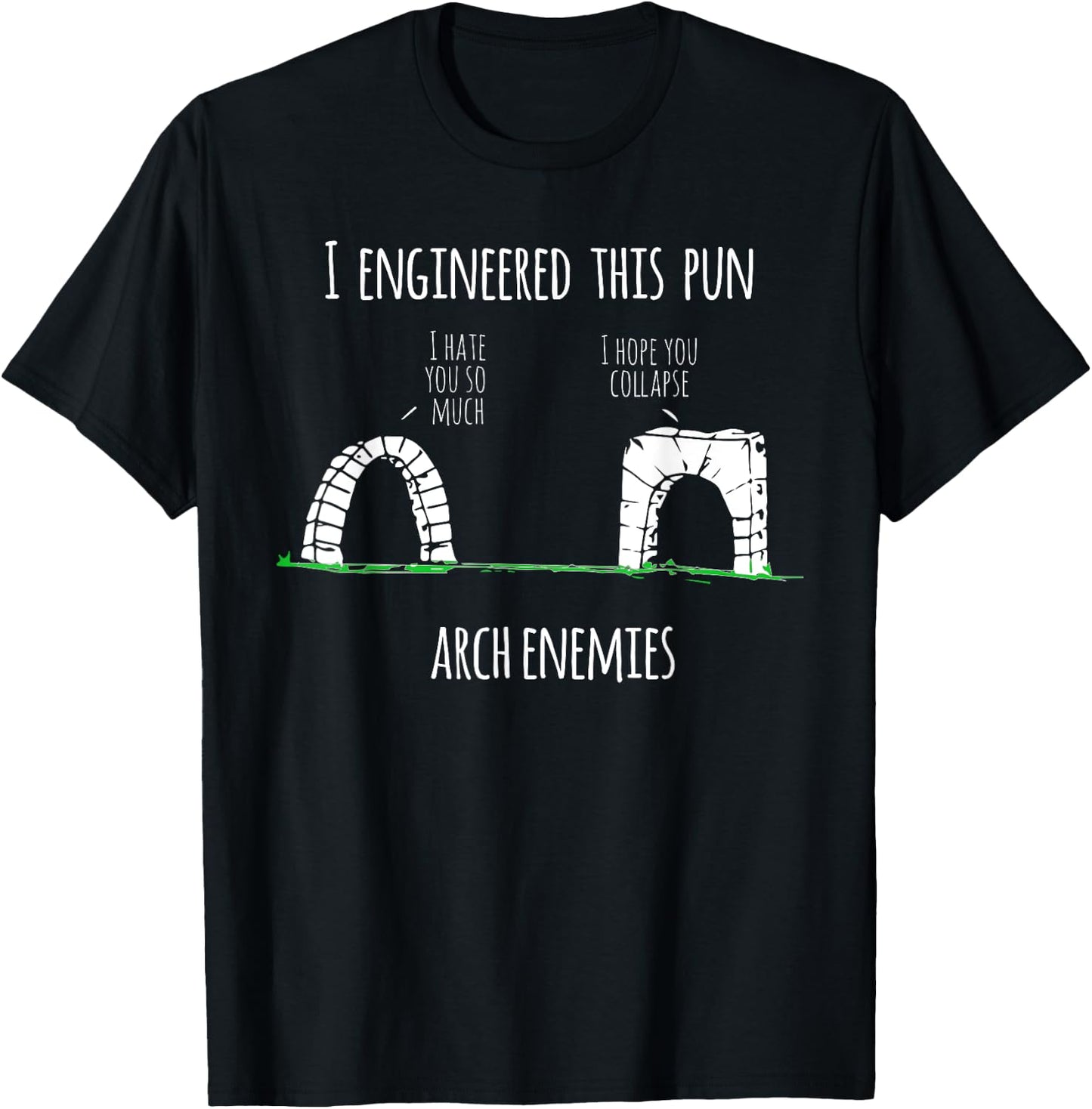 Funny Civil Engineer - Structural Engineer Pun Gift T-Shirt - T-Shirt | Black