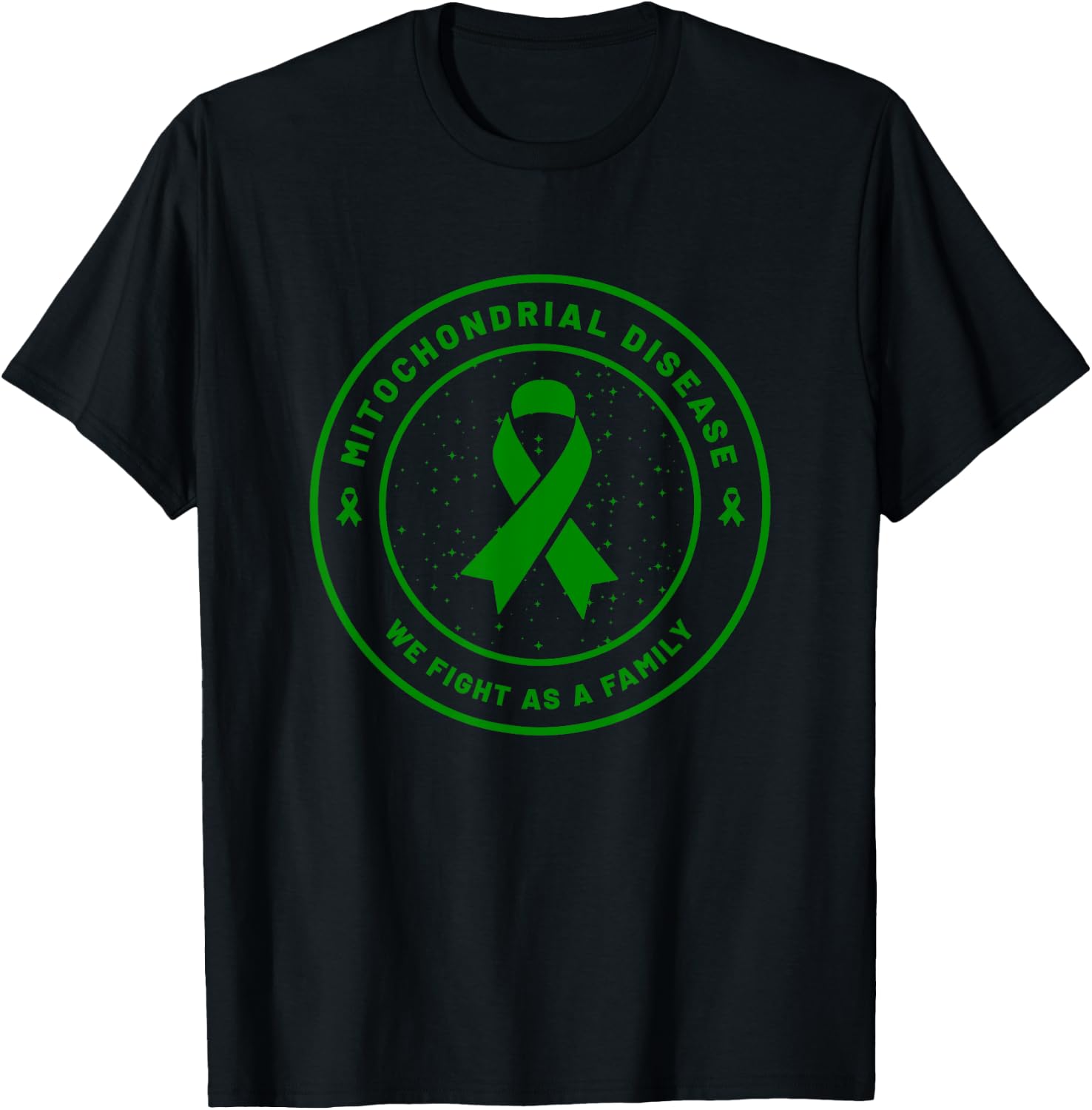 Mitochondrial Disease Ribbon Awareness Family Support Gift T-Shirt - T-Shirt | Black