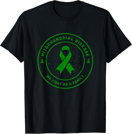 Mitochondrial Disease Ribbon Awareness Family Support Gift T-Shirt - T-Shirt | Black