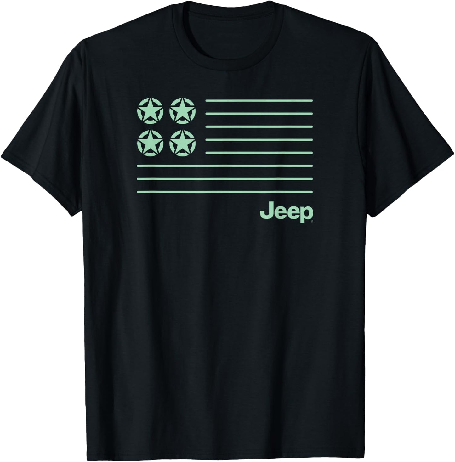 Jeep Modern Flag T-Shirt - T-Shirt | Black
