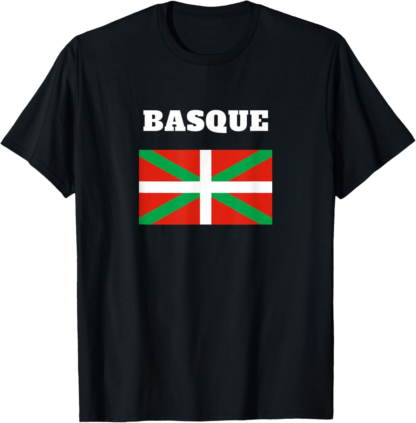 Basque Vasco Flag Euskera Roots T-Shirt - T-Shirt | Black