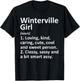 WINTERVILLE GIRL NC NORTH CAROLINA Funny City Roots Gift T-Shirt - T-Shirt | Black