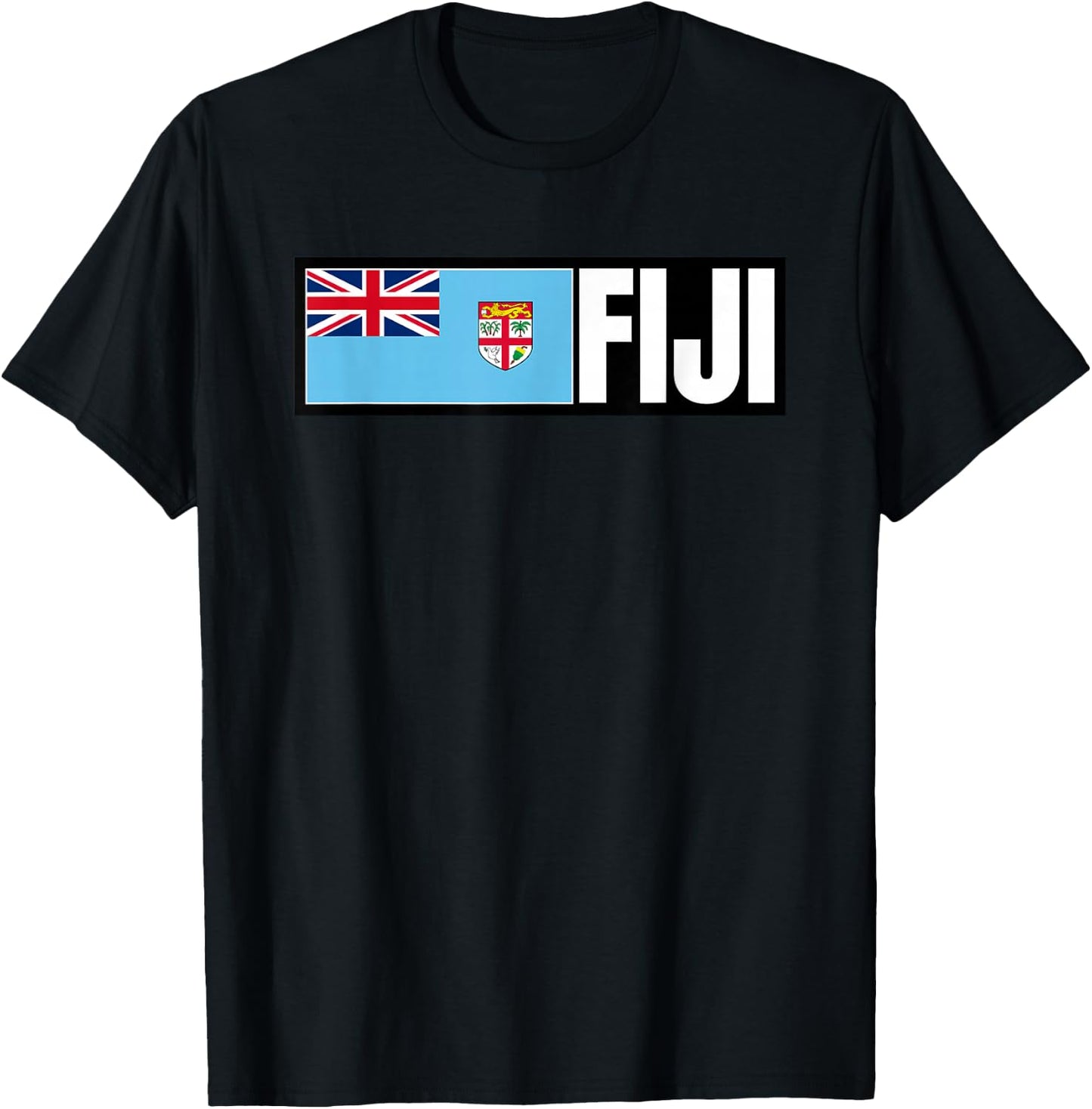 Fiji Flag T-Shirt - T-Shirt | Black