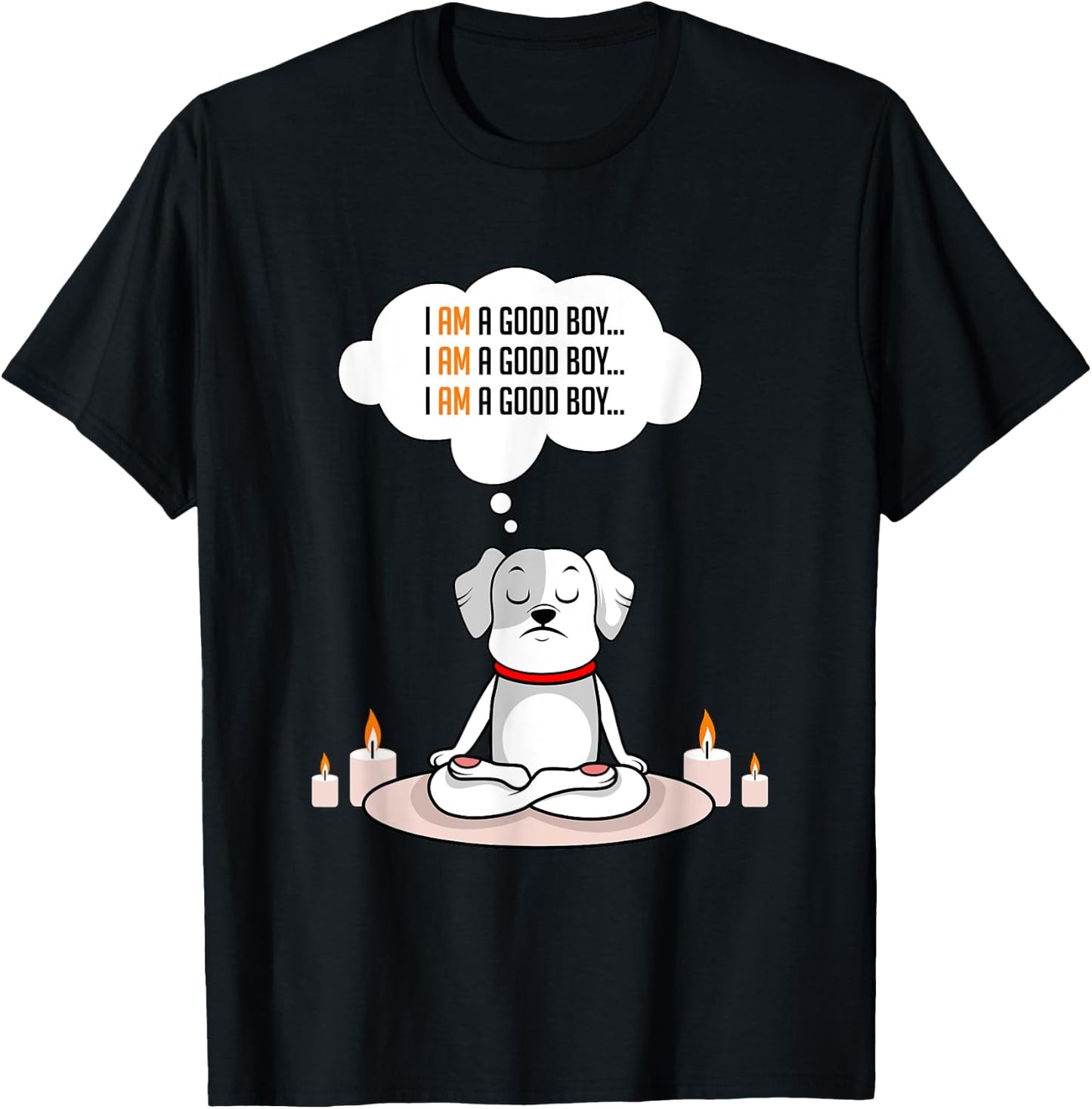 Dog Good Boy Dog Lover T-Shirt - T-Shirt | Black